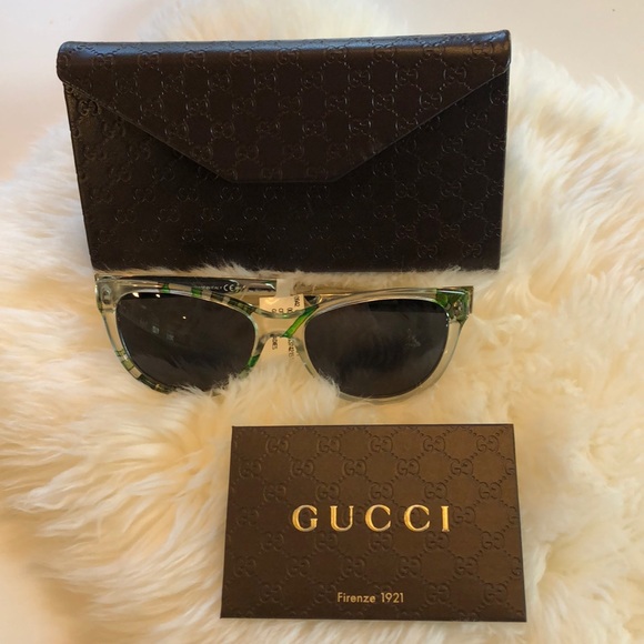 Gucci Accessories - Gucci Floral Sunglasses with Case New